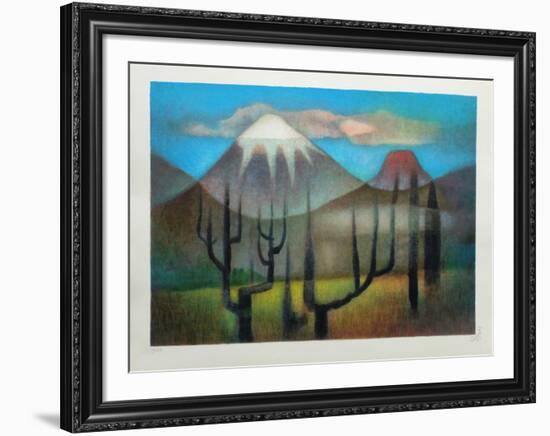 Montagnes mexicaines-Louis Toffoli-Framed Limited Edition