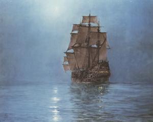 Crescent Moon by Montague Dawson