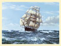 The Action Between the Java and Constitution-Montague Dawson-Art Print