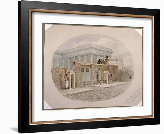 Montague House wall, British Museum, London, 1852-James Findlay-Framed Giclee Print