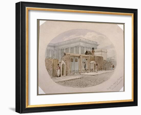 Montague House wall, British Museum, London, 1852-James Findlay-Framed Giclee Print