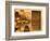 Montalcino, Basket Seller and Wall, Tuscany, Italy-Walter Bibikow-Framed Premium Photographic Print