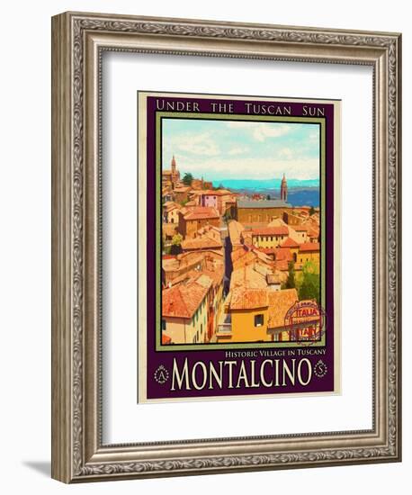 Montalcino Tuscany 1-Anna Siena-Framed Giclee Print