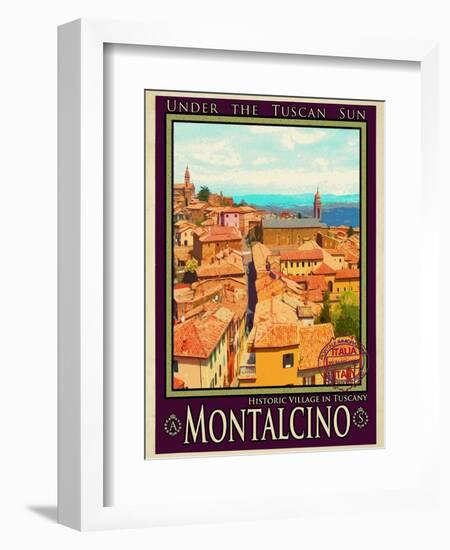 Montalcino Tuscany 1-Anna Siena-Framed Giclee Print