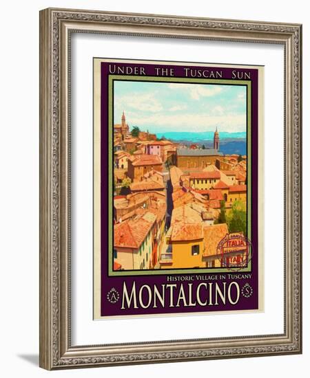 Montalcino Tuscany 1-Anna Siena-Framed Giclee Print