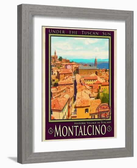 Montalcino Tuscany 1-Anna Siena-Framed Giclee Print