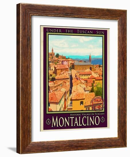 Montalcino Tuscany 1-Anna Siena-Framed Giclee Print