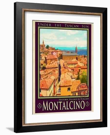 Montalcino Tuscany 1-Anna Siena-Framed Giclee Print