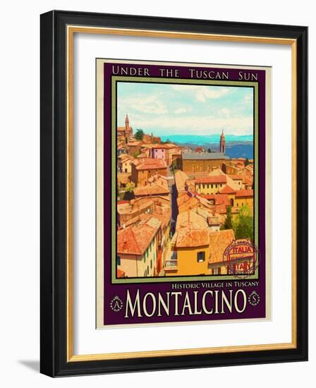 Montalcino Tuscany 1-Anna Siena-Framed Giclee Print