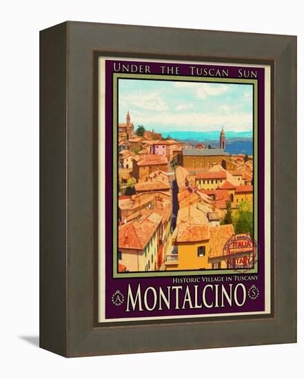 Montalcino Tuscany 1-Anna Siena-Framed Premier Image Canvas