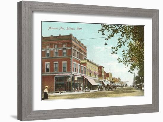 Montana Avenue, Billings, Montana-null-Framed Art Print