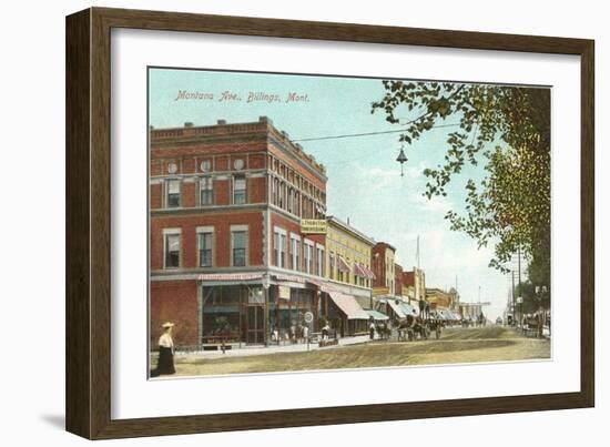 Montana Avenue, Billings, Montana-null-Framed Art Print