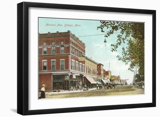 Montana Avenue, Billings, Montana-null-Framed Art Print