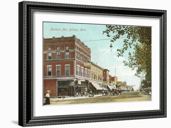 Montana Avenue, Billings, Montana-null-Framed Art Print