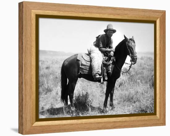 Montana: Cowboy, 1904-Laton Alton Huffman-Framed Premier Image Canvas