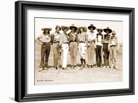 Montana Cowgirls-null-Framed Art Print