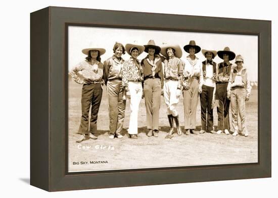 Montana Cowgirls-null-Framed Stretched Canvas
