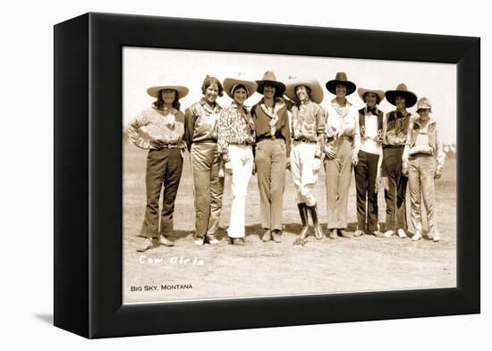 Montana Cowgirls-null-Framed Stretched Canvas