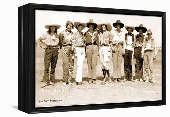 Montana Cowgirls-null-Framed Stretched Canvas