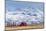 Montana Farm Dwarfed by Tall Mountains.-MH Anderson Photography-Mounted Photographic Print