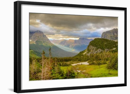 Montana, Glacier National Park, Logan Pass. Sunrise on Mountain Landscape-Jaynes Gallery-Framed Photographic Print