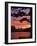 Montana, Glacier NP. St Mary Lake and Wild Goose Island at Sunset-Steve Terrill-Framed Photographic Print