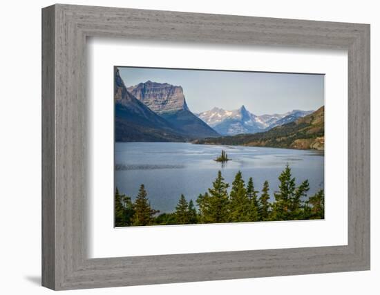 Montana, Glacier NP, Wild Goose Island Seen from Going-To-The-Sun Road-Rona Schwarz-Framed Photographic Print