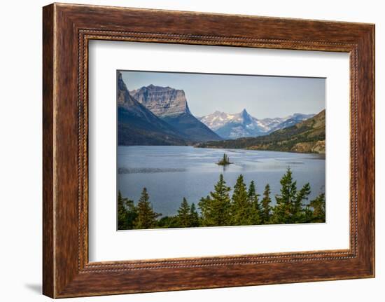 Montana, Glacier NP, Wild Goose Island Seen from Going-To-The-Sun Road-Rona Schwarz-Framed Photographic Print