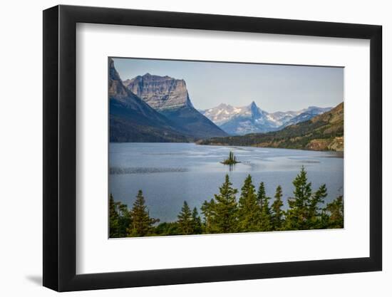 Montana, Glacier NP, Wild Goose Island Seen from Going-To-The-Sun Road-Rona Schwarz-Framed Photographic Print