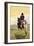 Montana, Last Best Place, Cowboy on Horseback-Lantern Press-Framed Art Print