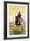 Montana, Last Best Place, Cowboy on Horseback-Lantern Press-Framed Art Print