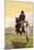 Montana, Last Best Place, Cowboy on Horseback-Lantern Press-Mounted Art Print