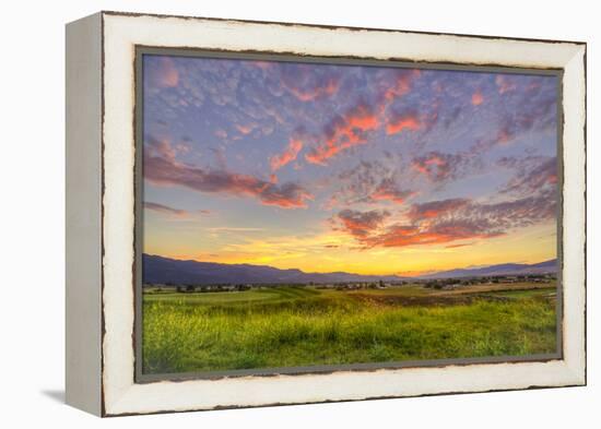 Montana, Missoula. Sunset on Ranch Club Golf Course-Jaynes Gallery-Framed Premier Image Canvas