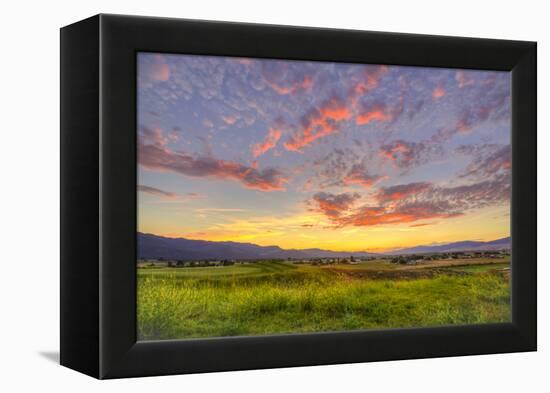 Montana, Missoula. Sunset on Ranch Club Golf Course-Jaynes Gallery-Framed Premier Image Canvas