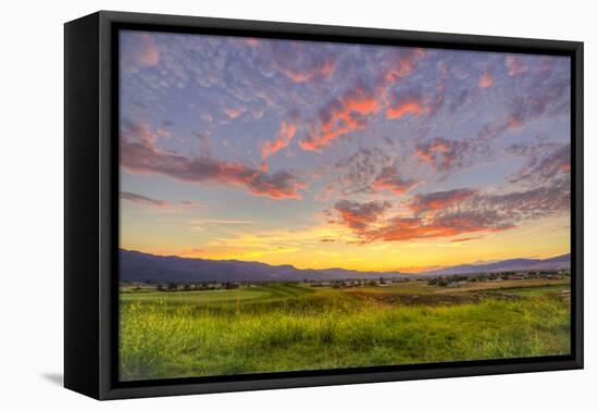 Montana, Missoula. Sunset on Ranch Club Golf Course-Jaynes Gallery-Framed Premier Image Canvas