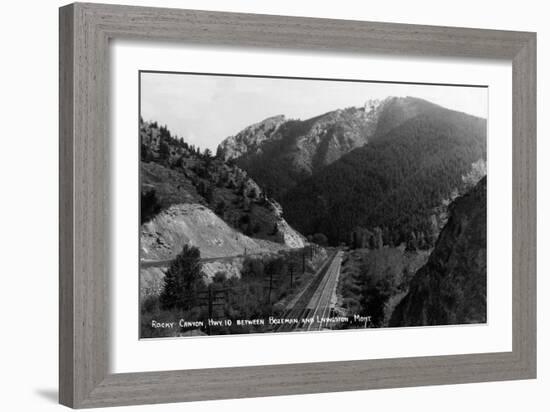 Montana - Rocky Canyon between Bozeman and Livingston-Lantern Press-Framed Art Print