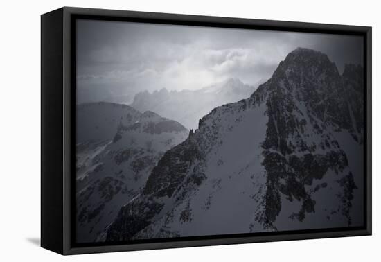 Montana's Highest Peak in Winter, Granite Peak-Steven Gnam-Framed Premier Image Canvas