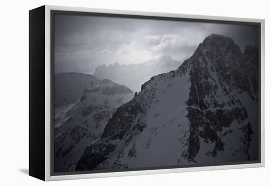 Montana's Highest Peak in Winter, Granite Peak-Steven Gnam-Framed Premier Image Canvas