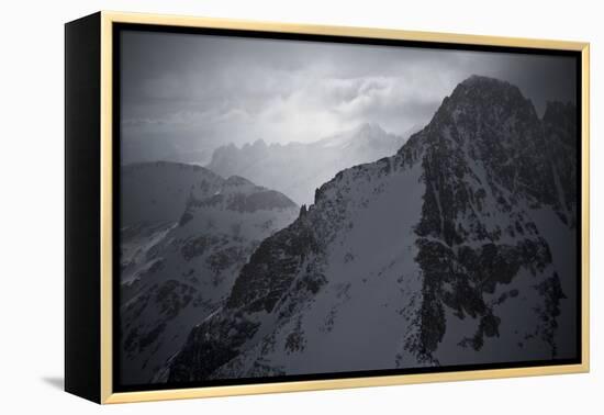 Montana's Highest Peak in Winter, Granite Peak-Steven Gnam-Framed Premier Image Canvas