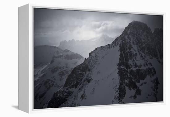 Montana's Highest Peak in Winter, Granite Peak-Steven Gnam-Framed Premier Image Canvas