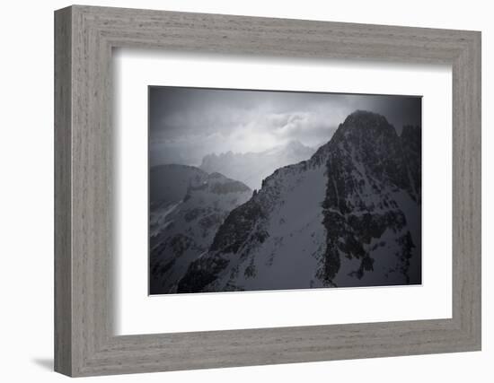 Montana's Highest Peak in Winter, Granite Peak-Steven Gnam-Framed Photographic Print