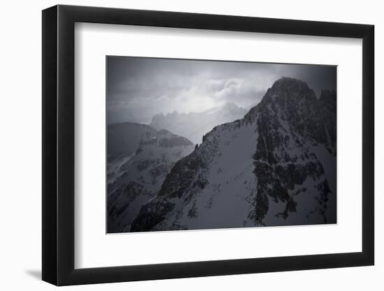 Montana's Highest Peak in Winter, Granite Peak-Steven Gnam-Framed Photographic Print
