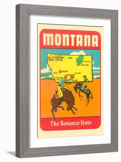 Montana, the Bonanza State-null-Framed Art Print