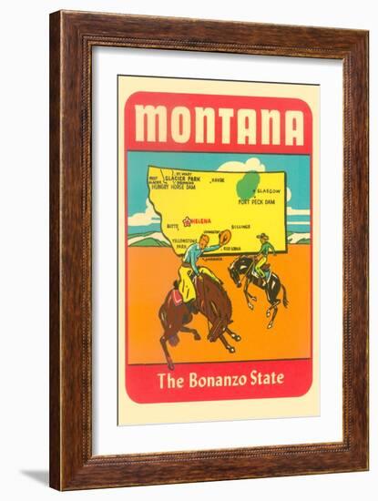 Montana, the Bonanza State-null-Framed Art Print