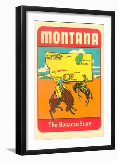 Montana, the Bonanza State-null-Framed Art Print