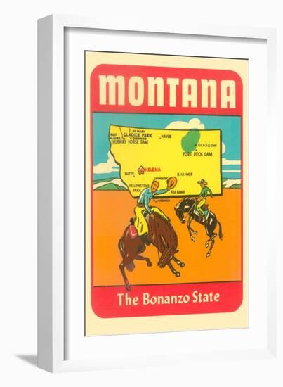 Montana, the Bonanza State-null-Framed Art Print