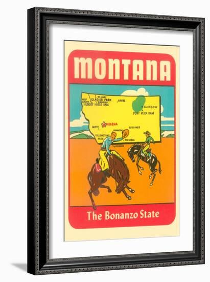 Montana, the Bonanza State-null-Framed Art Print