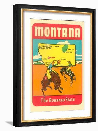 Montana, the Bonanza State-null-Framed Art Print