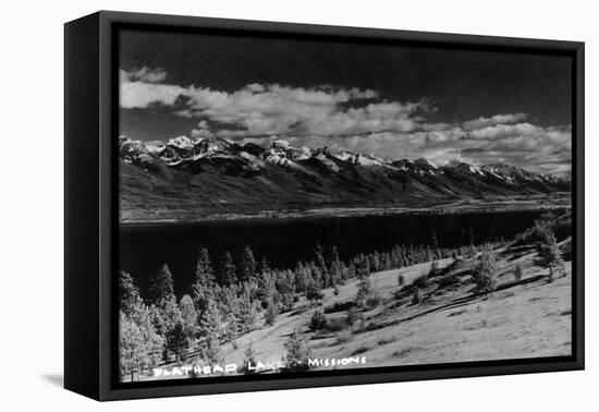 Montana - View of Flathead Lake-Lantern Press-Framed Stretched Canvas
