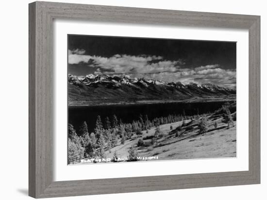 Montana - View of Flathead Lake-Lantern Press-Framed Art Print